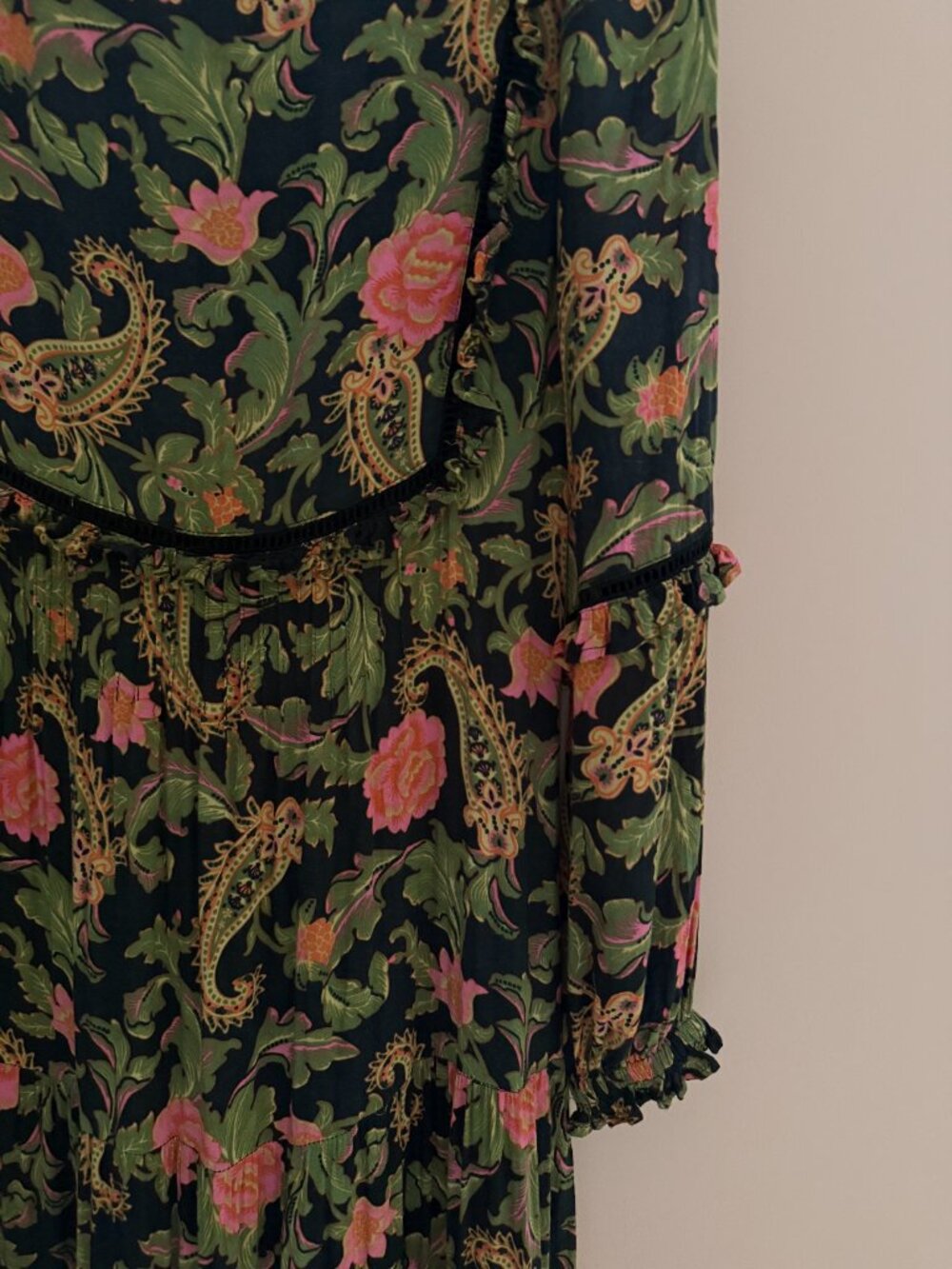 Spell & The Gypsy x Free People Exclusive Etienne Gown - Noir - Size Small - Picture 3 of 7